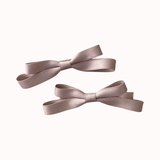 Ballet-Inspired Satin Ribbon Bow Hair Clips